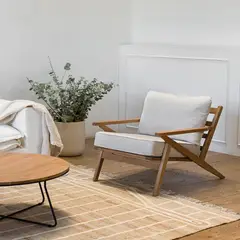 AMOBLE - Poltrona Celebes Moka Beige Amoblé
