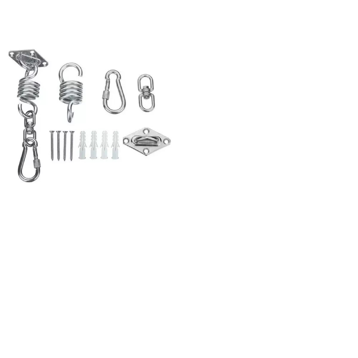 GENERICO - Kit Resorte Para Hamacas Acero Inoxidable