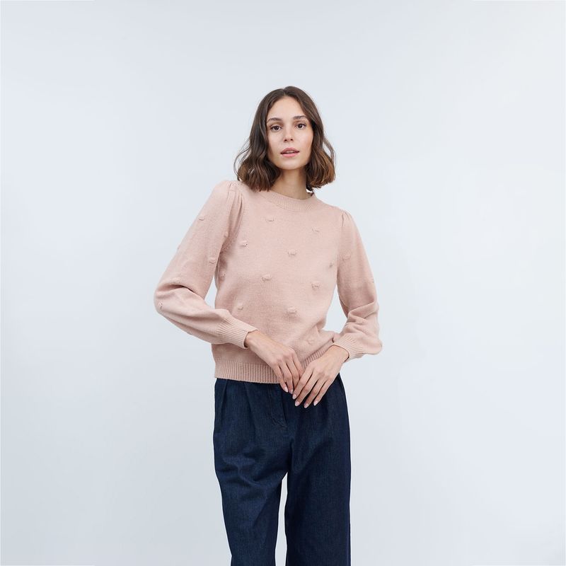 GUINDA - Sweater Ikra Guinda