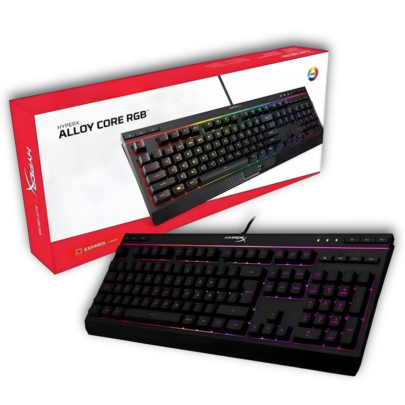 HYPERX - Teclado Gamer HyperX Alloy Core RGB IPX Multiplataformas - Negro