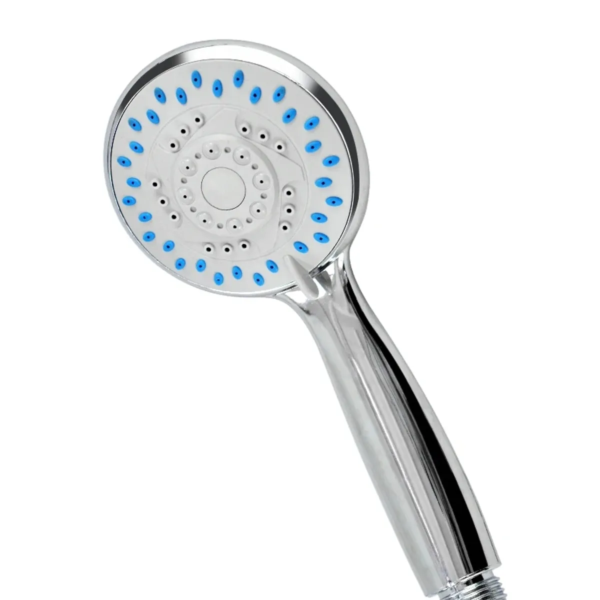 GENERICO - Cabezal Ducha Alta Presión Mango Challa Color Plata