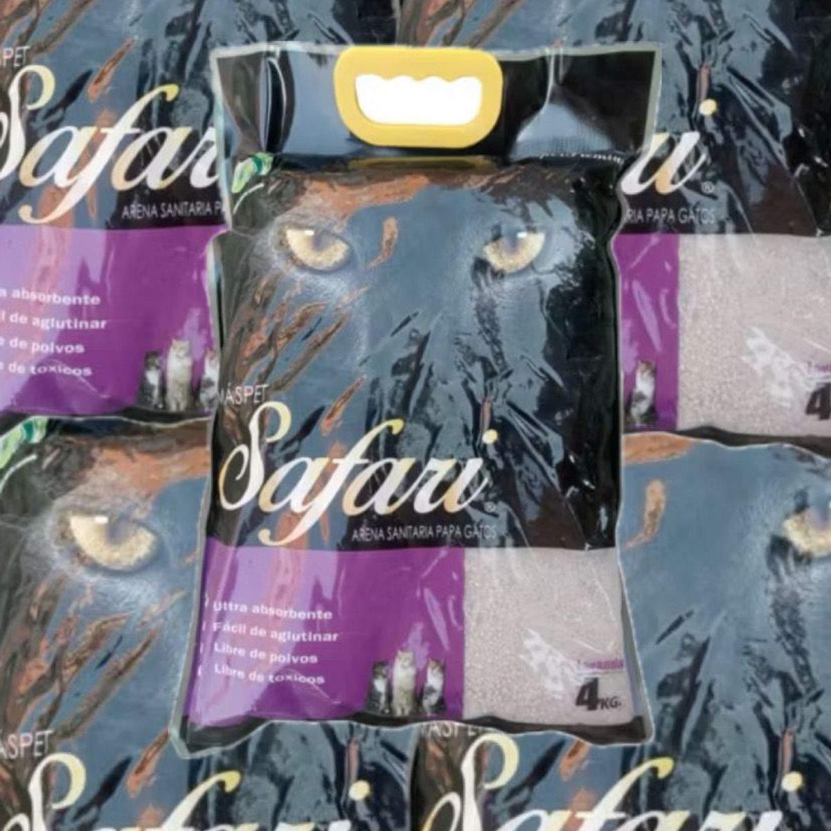 SAFARI - ARENA SAFARI GATO AGLUTINANTE 4KG MASPET LAVANDA.