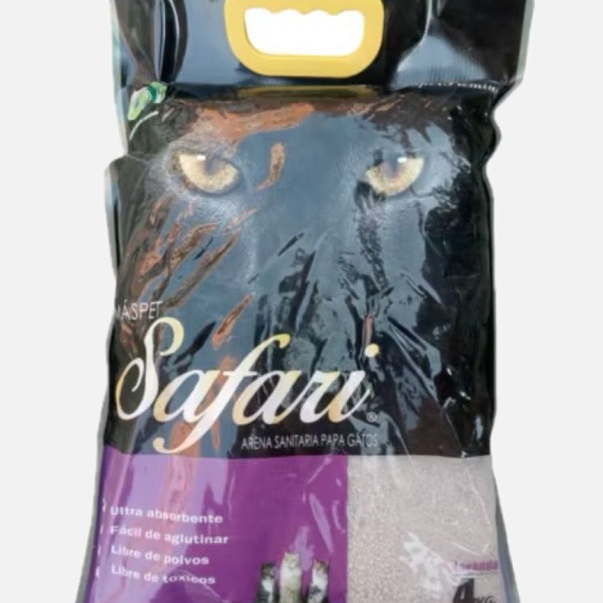SAFARI - ARENA SAFARI GATO AGLUTINANTE 4KG MASPET LAVANDA.