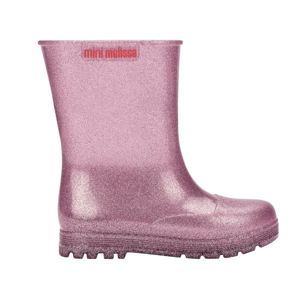MELISSA - Bota de agua Welly Rosa Glitter Mini Melissa Infantil