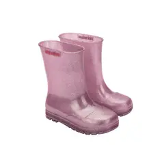 MELISSA - Bota de agua Welly Rosa Glitter Mini Infantil
