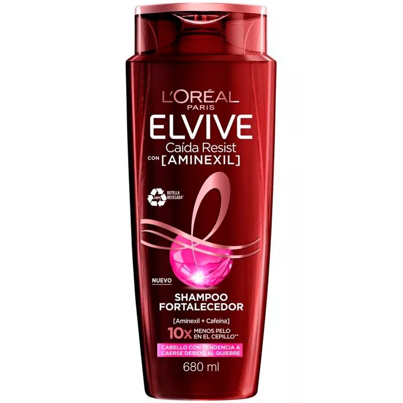 ELVIVE - Shampoo Fortalecedor Caida Resist Con Aminexil 680ml Elvive.