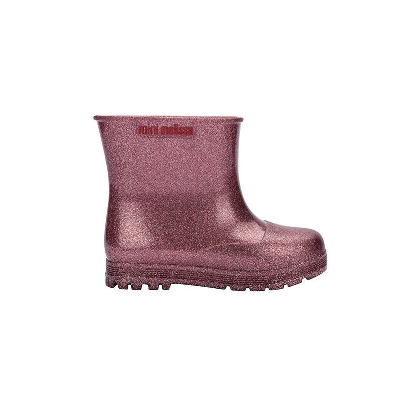 MELISSA - Bota de agua Welly Rosa Glitter Mini Melissa