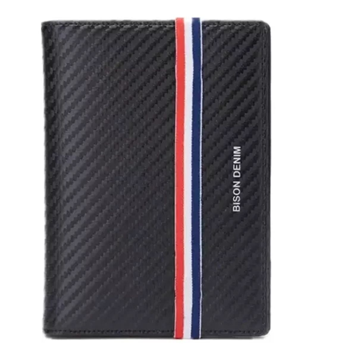 GENERICO - Porta Pasaporte Elegante Billetera Cuero Genuino Bison Denim….