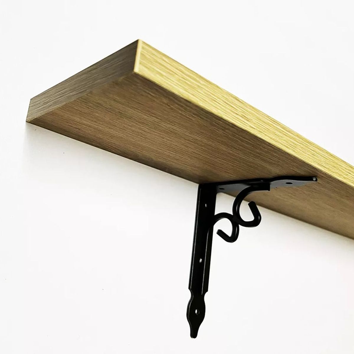 GENERICO - Repisa Decoracion Para Cuadro Cn Escuadra 50x15cm Roble Clro