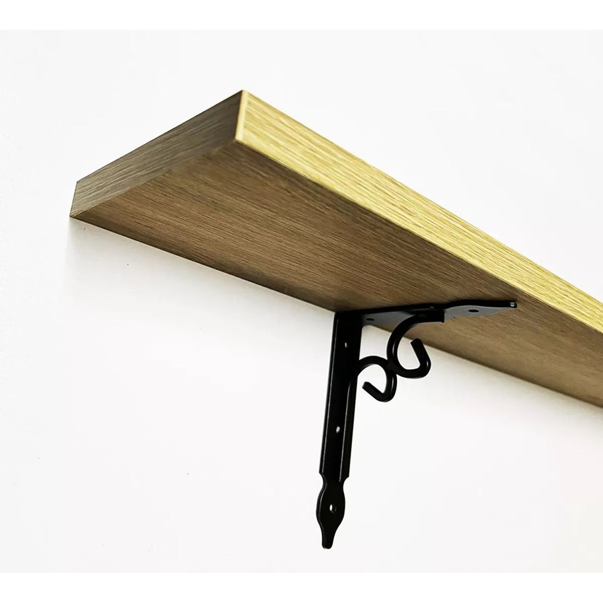 GENERICO - Repisa Decoracion Para Cuadro Cn Escuadra 50x15cm Roble Clro