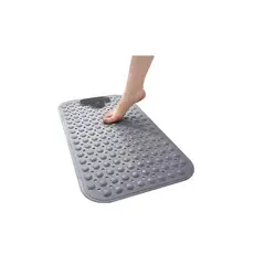 GENERICO - Piso De Goma Antideslizante Tina Ducha Alfombra Bañera Cepil Gris