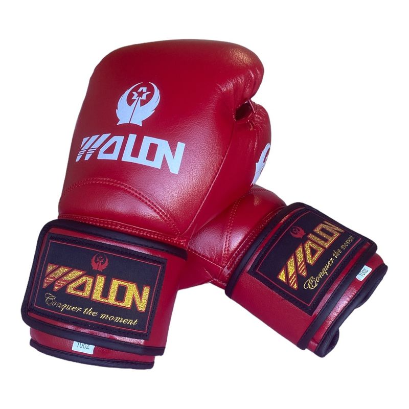 GYMHOME - Guantes de Box Cuero Premium Rojo Wolon T-10