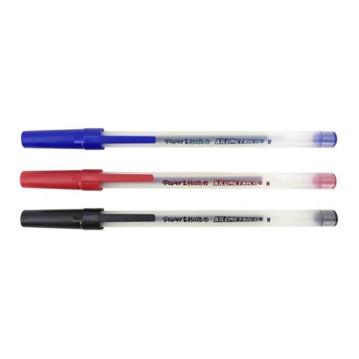 PAPER MATE - Pack 10 Lápices pasta kilométrico rojo