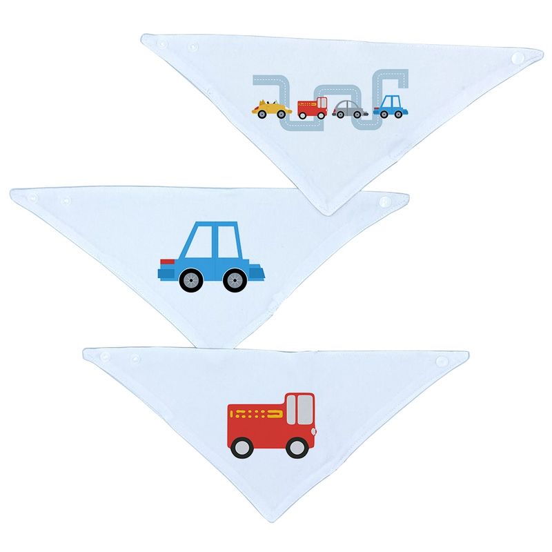TUYO PRINT - Set 3 Baberos - Bandanas - Autopista - Tuyo Print
