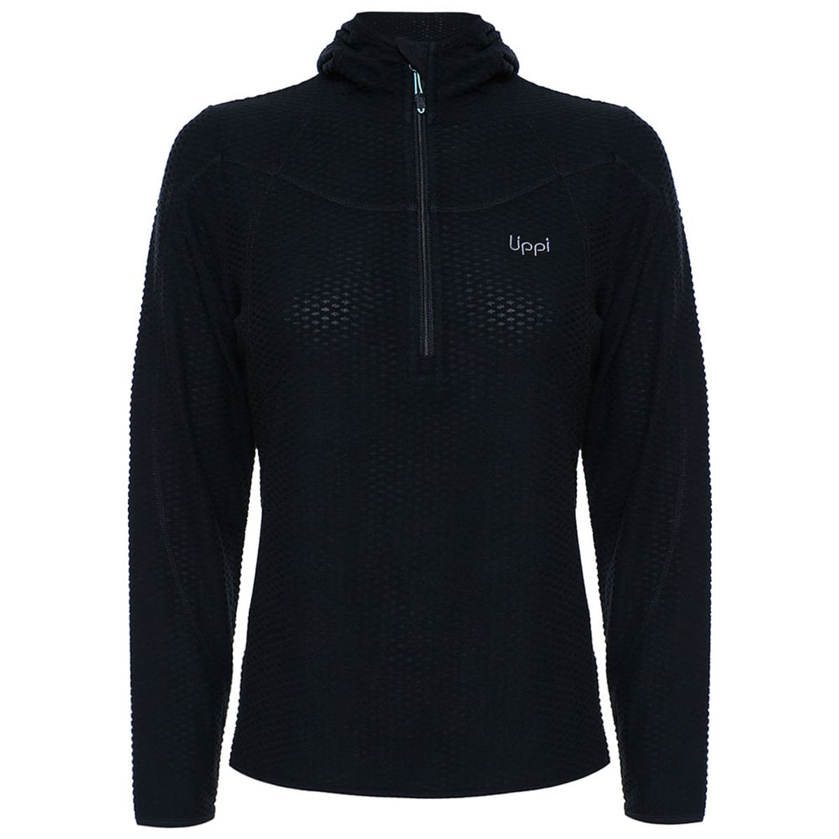 LIPPI - Poleron Mujer Jacaranda Nano-F 14 Zip Hoody Negro Lippi