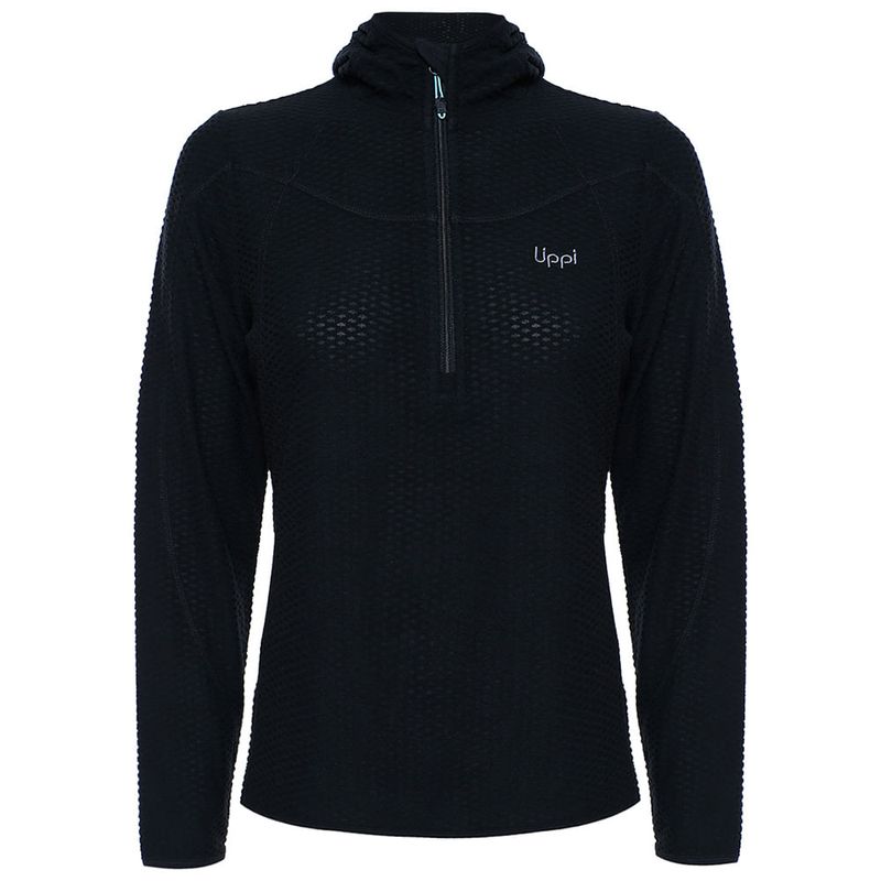 LIPPI - Poleron Mujer Jacaranda Nano-F 14 Zip Hoody Negro Lippi