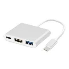 OEM - Adaptador Hub 3 En 1 Usb Tipo C A Usb-c Hdmi Usb 3.0 4k