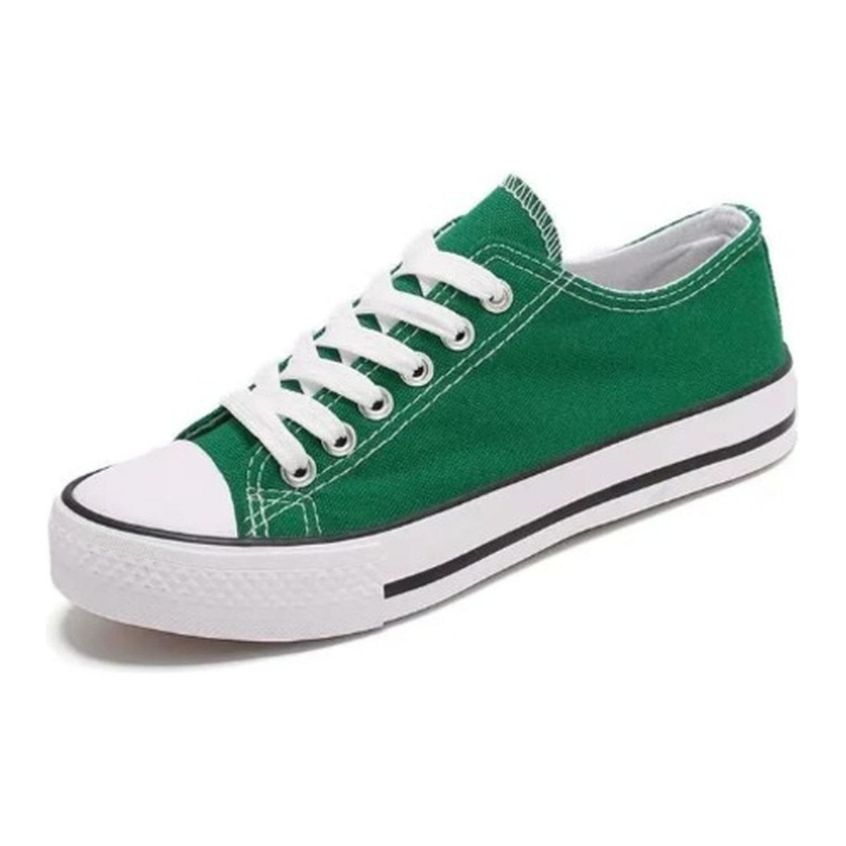 GENERICO - Zapatilla Infantil De lona Urbana Casual Verde 7197