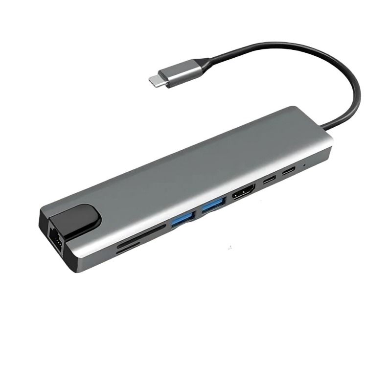 Adaptador Multipuerto Hub tipo C 8 en 1