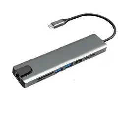 OEM - Adaptador Multipuerto Hub tipo C 8 en 1