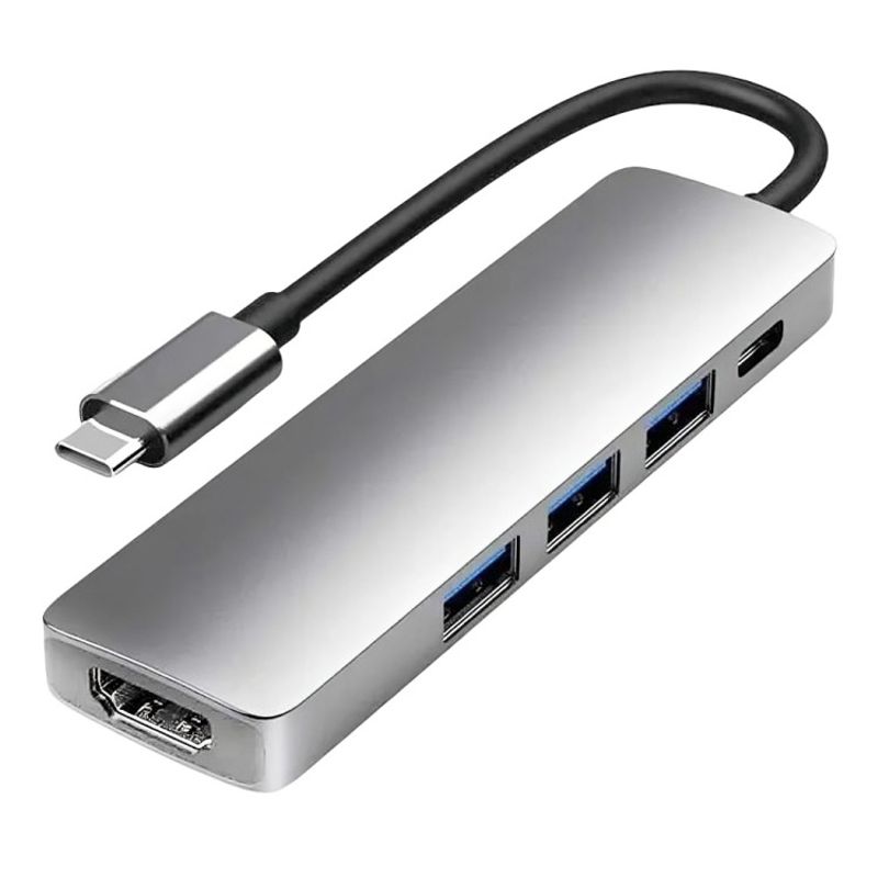 OEM - Adaptador Usb Hub Hdmi Tipo C 3 X Usb 3.0 6en1