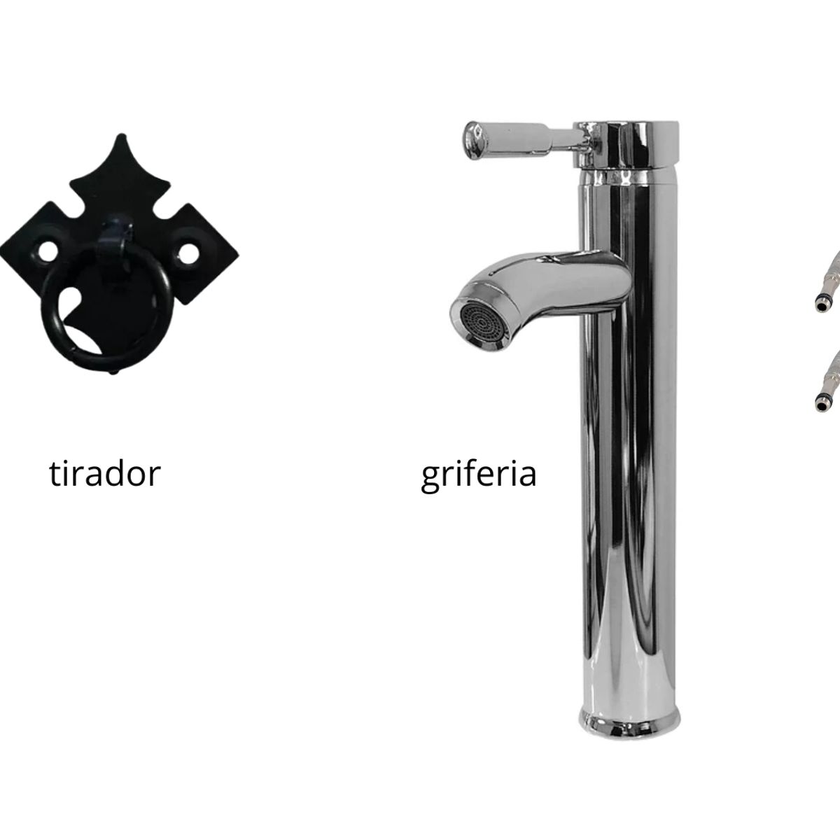 CASAHOGGAR - Vanitorio 80 Rustico Pardo Arena Plateada