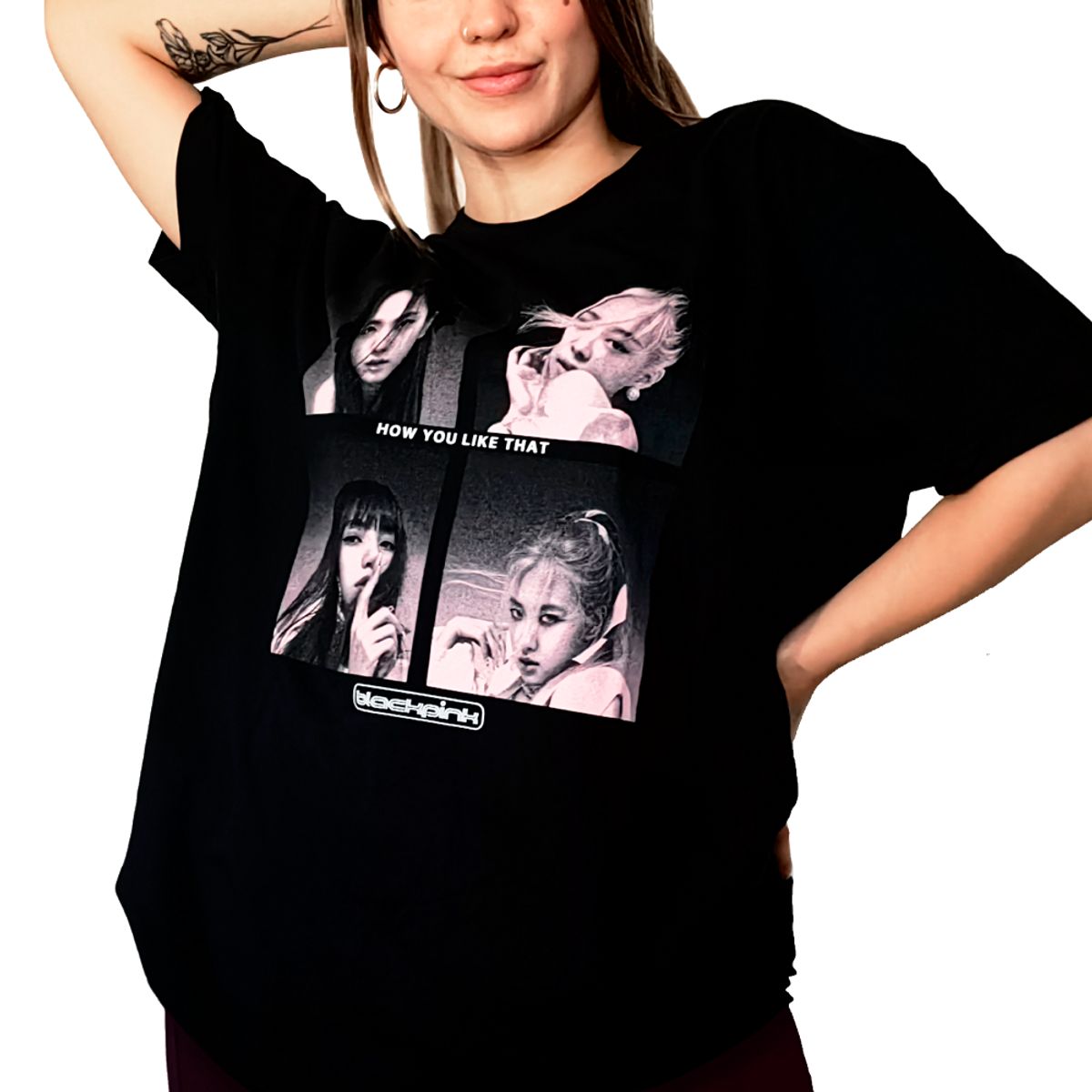 ROCK OFF OFFICIALLY LICENSED PRODUCTS - Polera original de BlackPink con diseño How You Like That