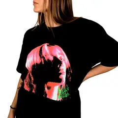 ROCK OFF OFFICIALLY LICENSED PRODUCTS - Polera original unisex de Billie Eilish con diseño de Neon Shadow Pink