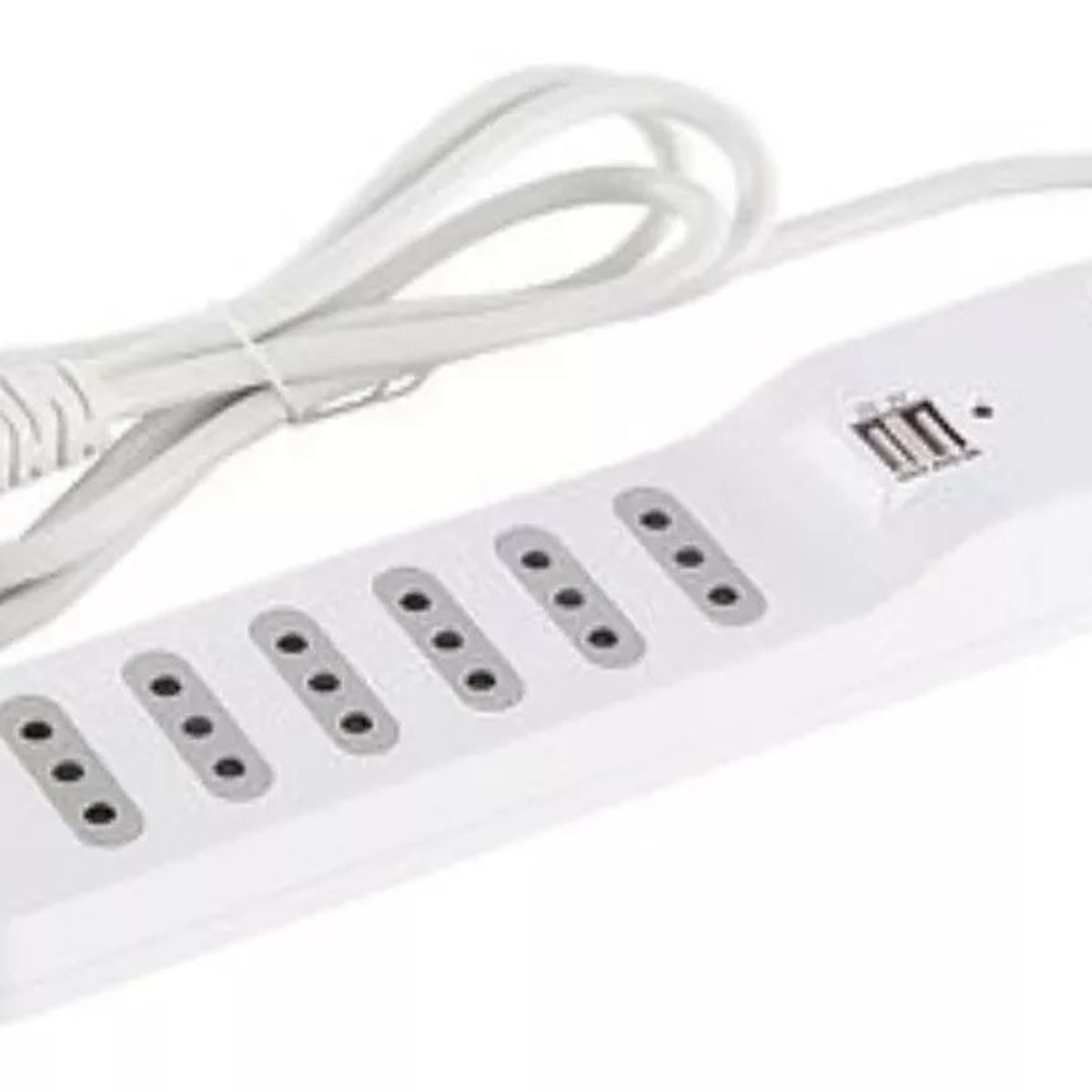 GENERICO - Alargador Zapatilla 1.5m Switch Usb Macrotel 6 Posiciones