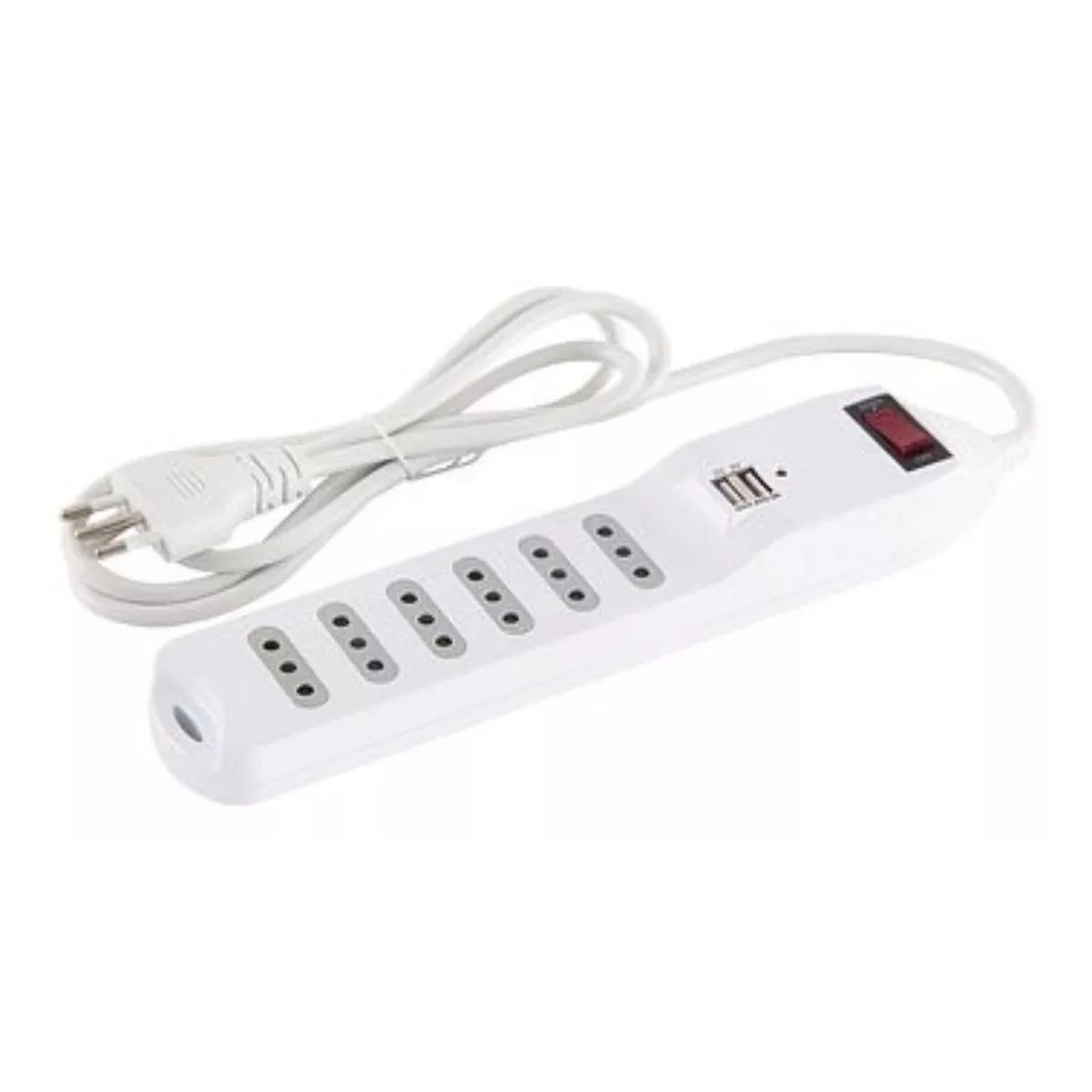 GENERICO - Alargador Zapatilla 1.5m Switch Usb Macrotel 6 Posiciones