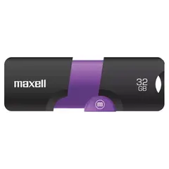 GENERICO - Pendrive Maxell Usb Flix 32gb 3.0 Negro/ Morado Color Negro