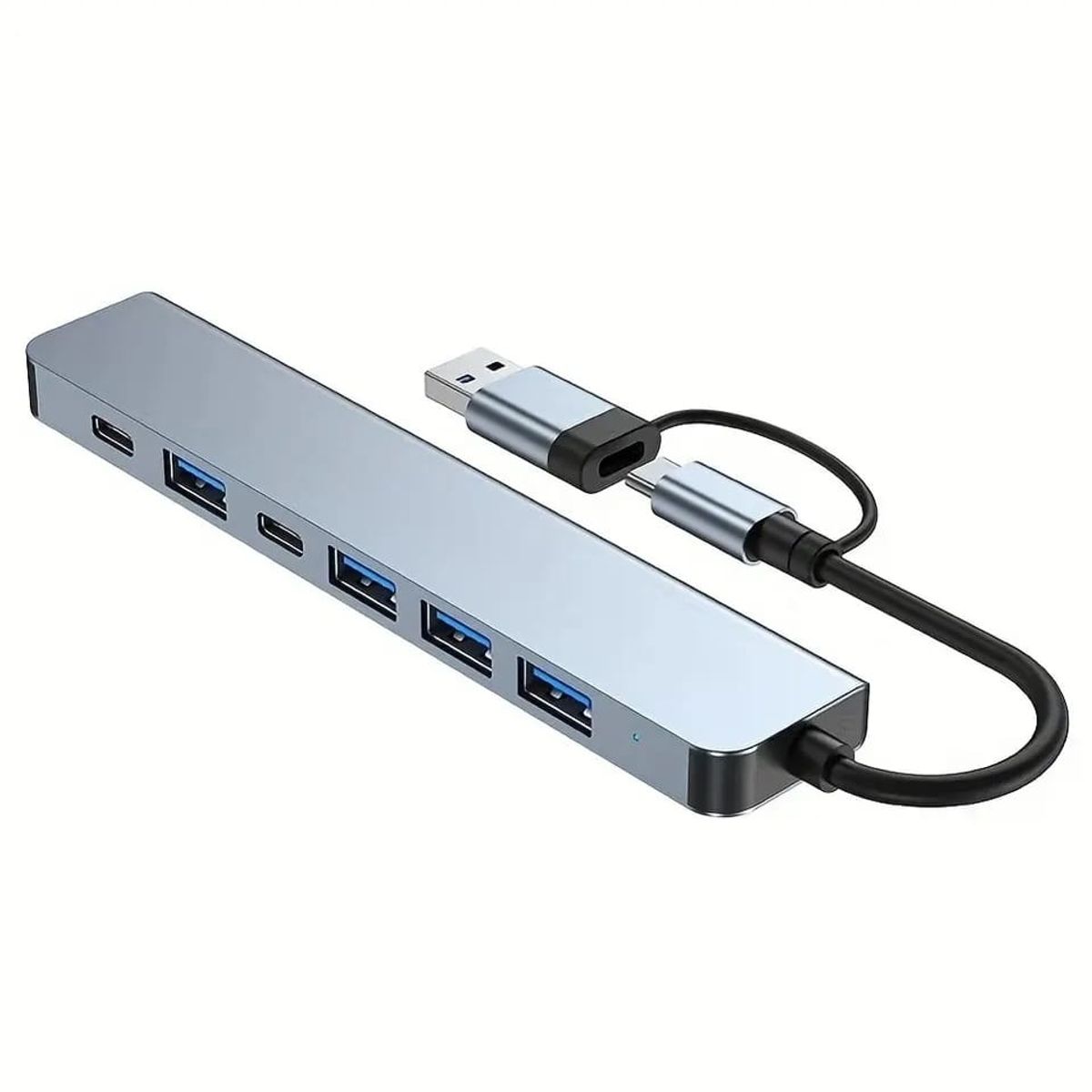 GENERICO - Hub Alargador Usb- C A 7 Puertos Usb/usb-c Alta Velocidad