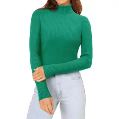 EVERSO - Pack 3 Sweater Beatle Cuello Alto Doble Mujer Térmico Y Suave