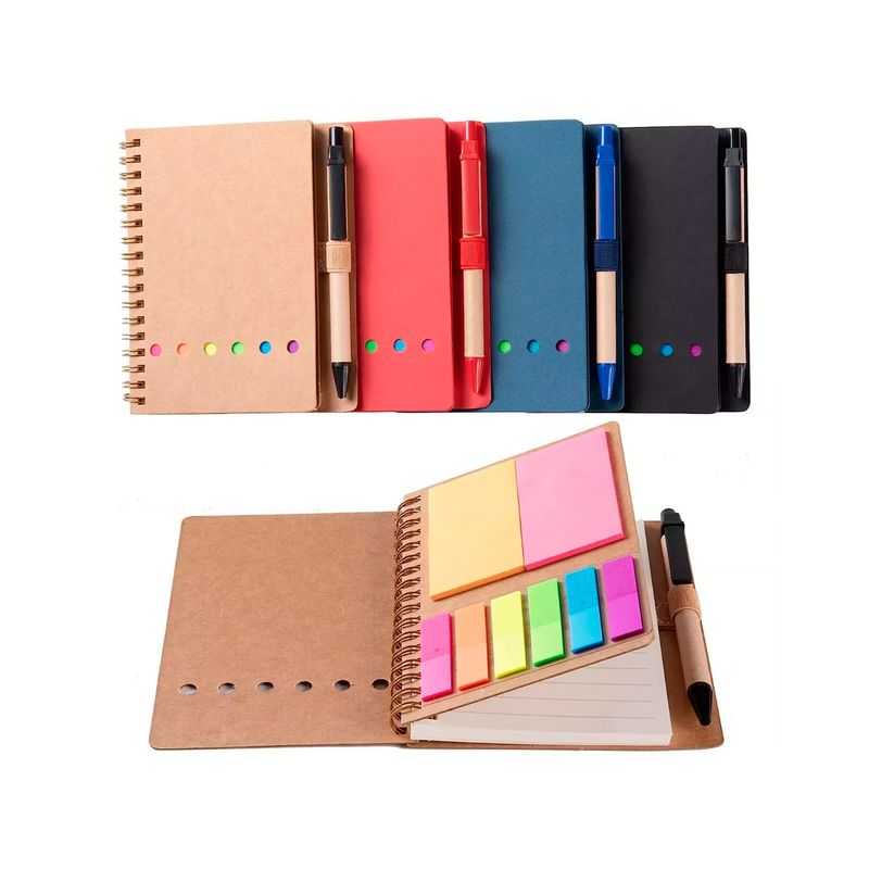 GENERICO - 4pc Cuaderno Inteligente 70 Hojas Con Pluma Y Notas Adhesiv
