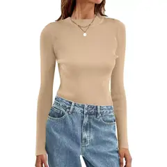 EVERSO - Pack 3 Sweater Cuello Alto Mujer Polar Térmico Suave Invierno