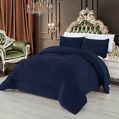 DIANA - COBERTOR AZUL DISEÑO UNICOLOR PLUSH CON CHIPORRO 2 PLAZA