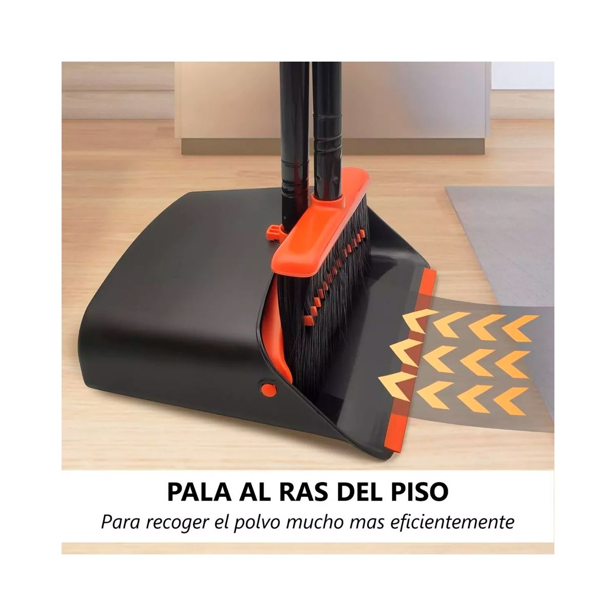 GENERAL TIRE - Pack Escoba De Barrer Con Pala Plegable Quita Pelos Pelusas