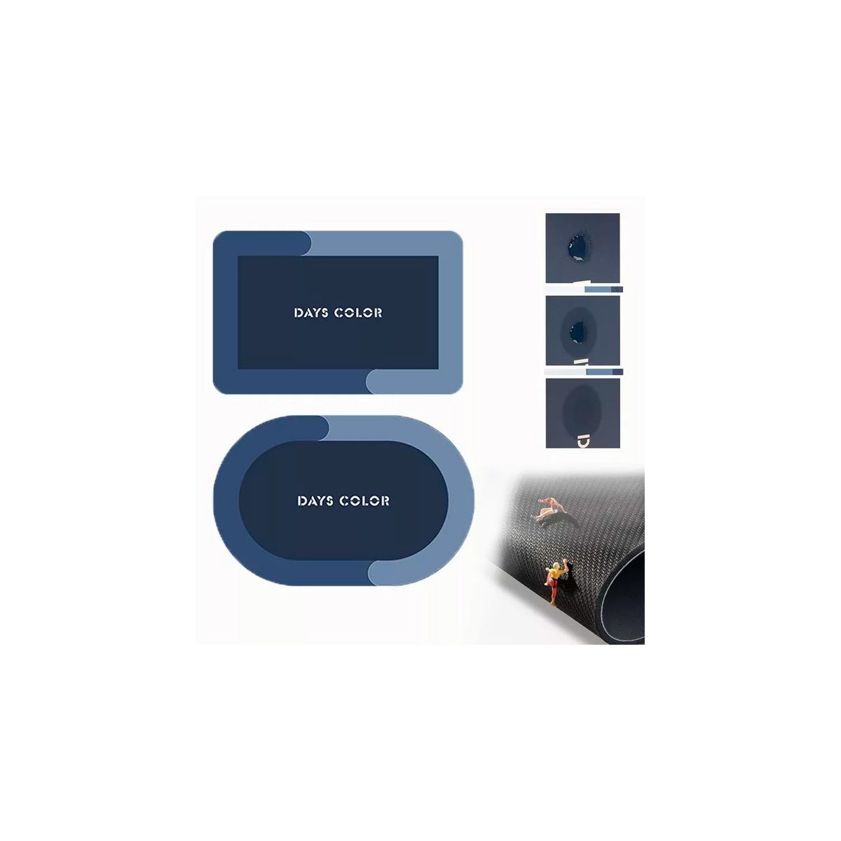 GENERICO - Alfombra De Baño Premium Antideslizante Ultra Absorbente