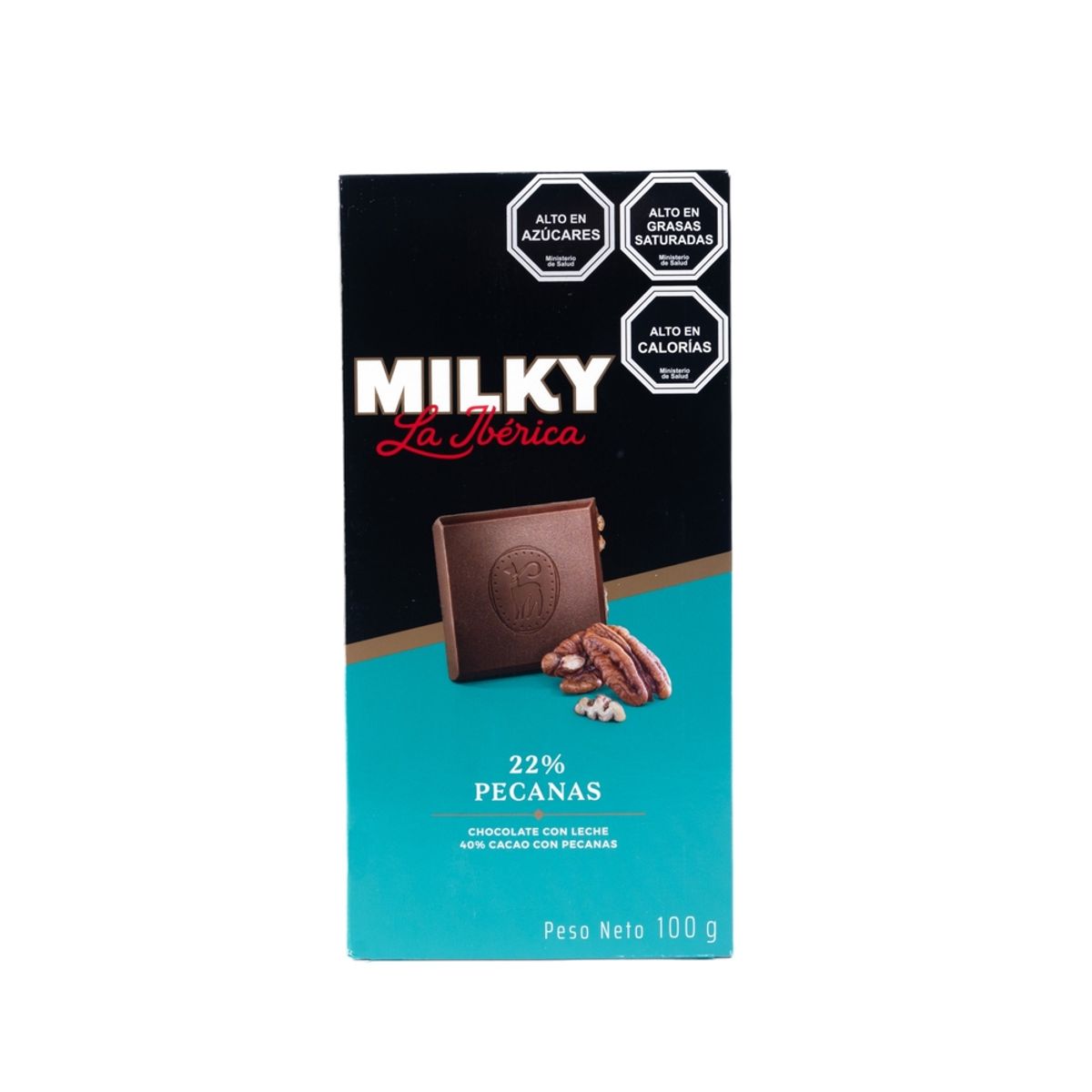 LA IBERICA - CHOCOLATE EN BARRA MILKY PECANAS 100G LA IBÉRICA