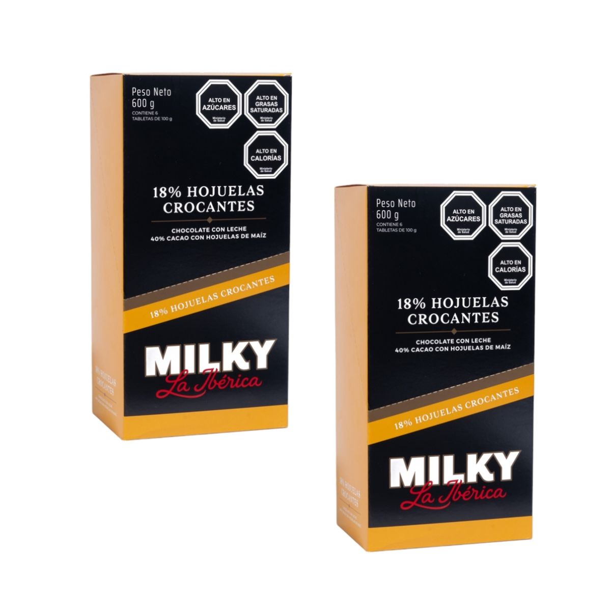 LA IBERICA - PACK X 12 MILKY HOJUELAS CROCANTES 100G LA IBÉRICA