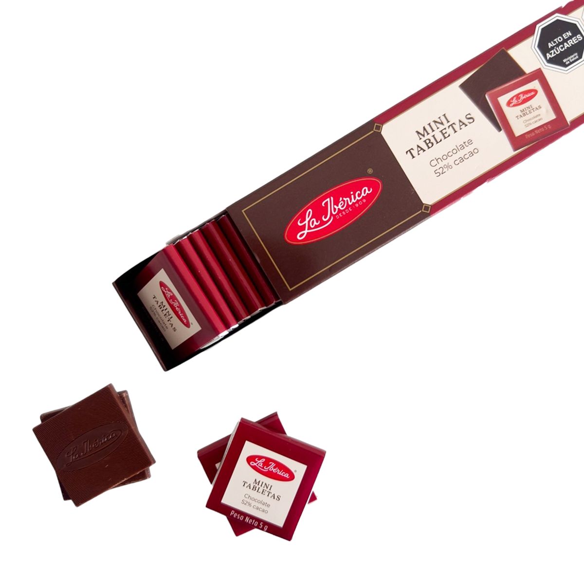 LA IBERICA - CHOCOLATE BITTER MINI BARRAS 24u 120G LA IBÉRICA