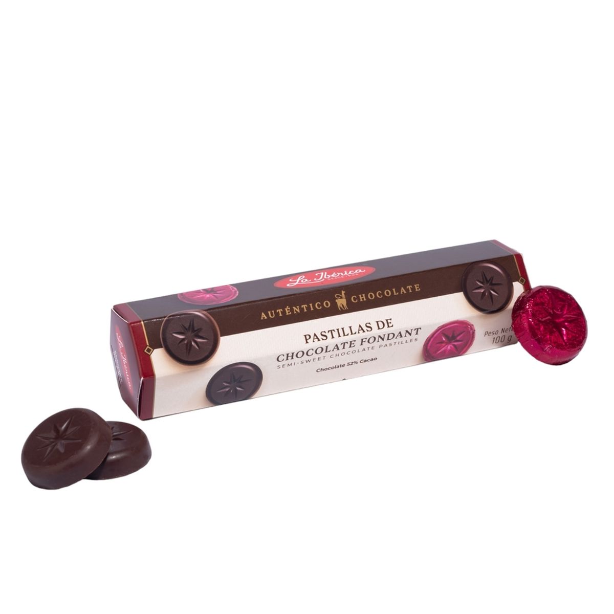 LA IBERICA - MONEDAS DE CHOCOLATE BITTER 52% CACAO 100G LA IBÉRICA