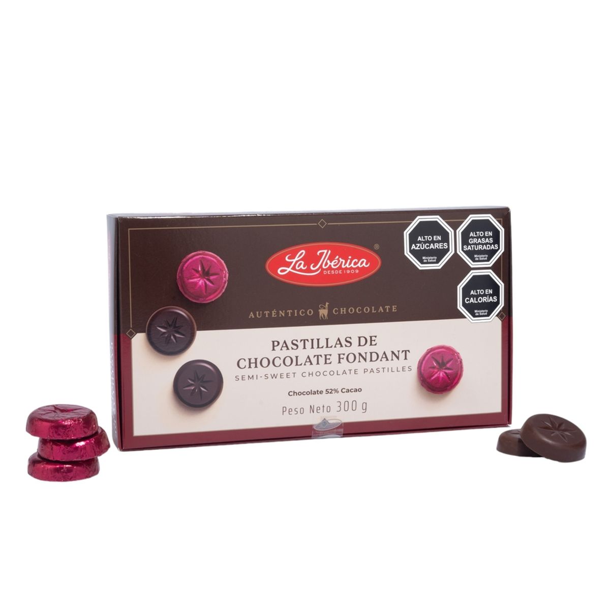 LA IBERICA - MONEDAS DE CHOCOLATE BITTER 52% CACAO 300G LA IBÉRICA
