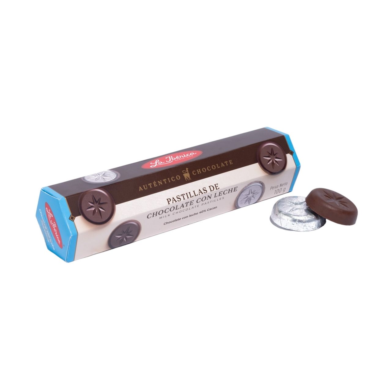 LA IBERICA - PACK X 5 MONEDAS DE CHOCOLATE DE LECHE 100G  LA IBÉRICA