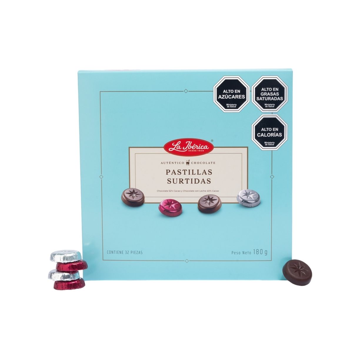 LA IBERICA - CAJA DE MONEDAS DE CHOCOLATE SURTIDAS 180G LA IBÉRICA