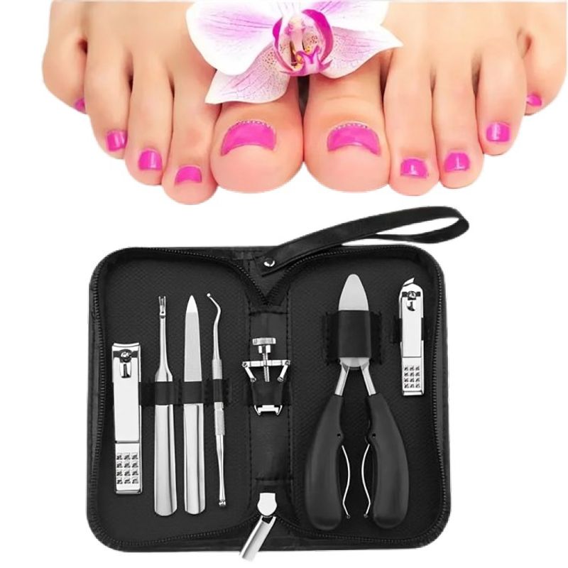 OEM - Kit Herramientas Uñas Encarnadas Set Pedicura Corta Uñas 7pz