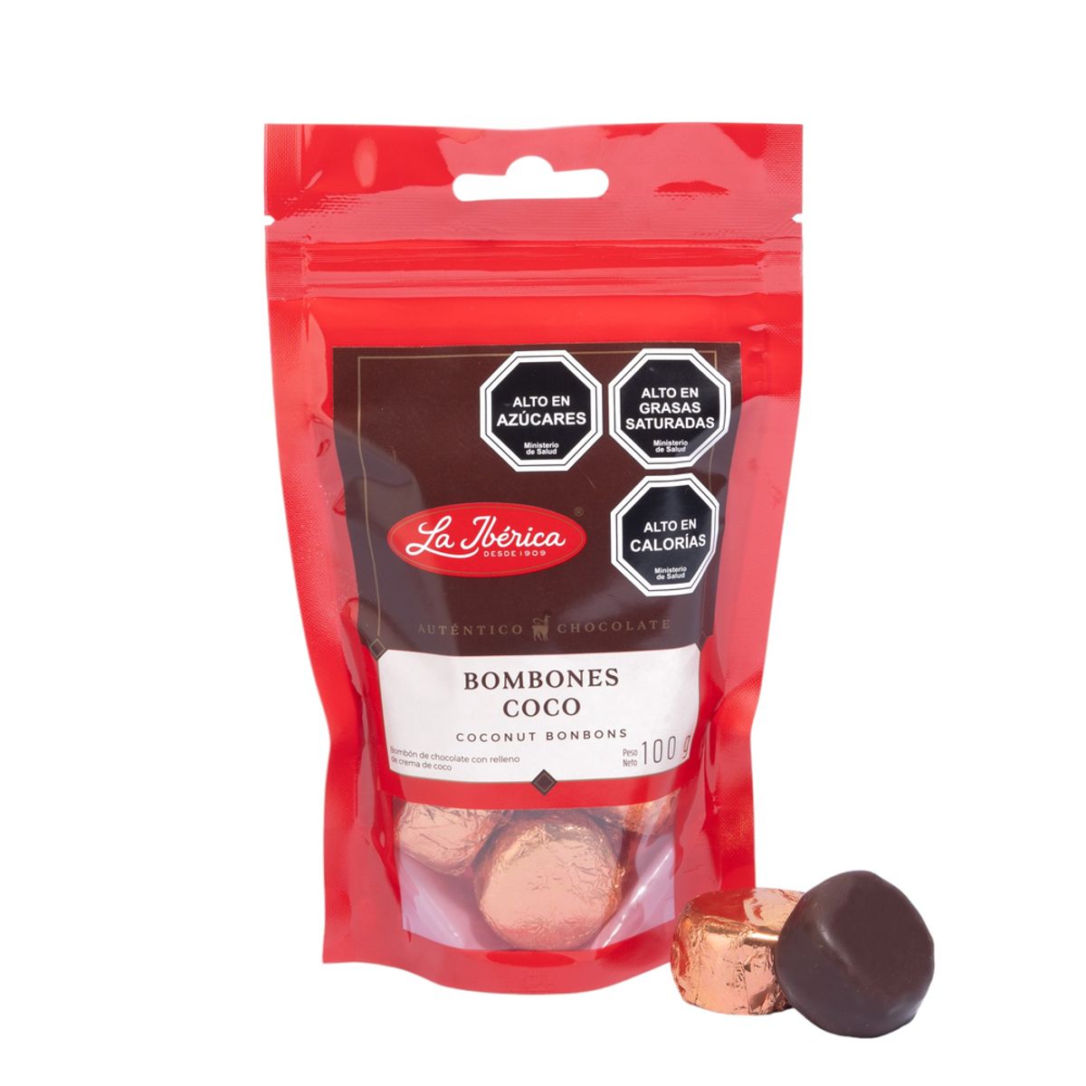 LA IBERICA - BOMBONES DE CHOCOLATE COCO 100G LA IBÉRICA