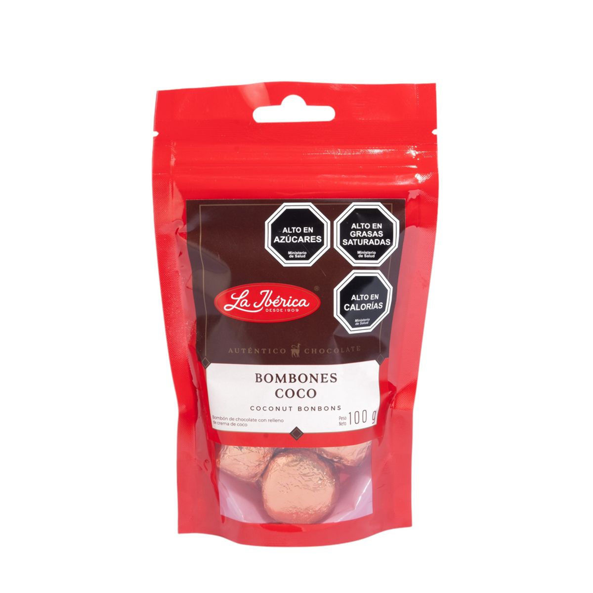LA IBERICA - BOMBONES DE CHOCOLATE COCO 100G LA IBÉRICA