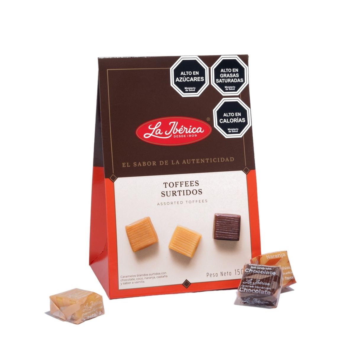 LA IBERICA - CARAMELOS TOFFEES SURTIDOS 150G LA IBÉRICA