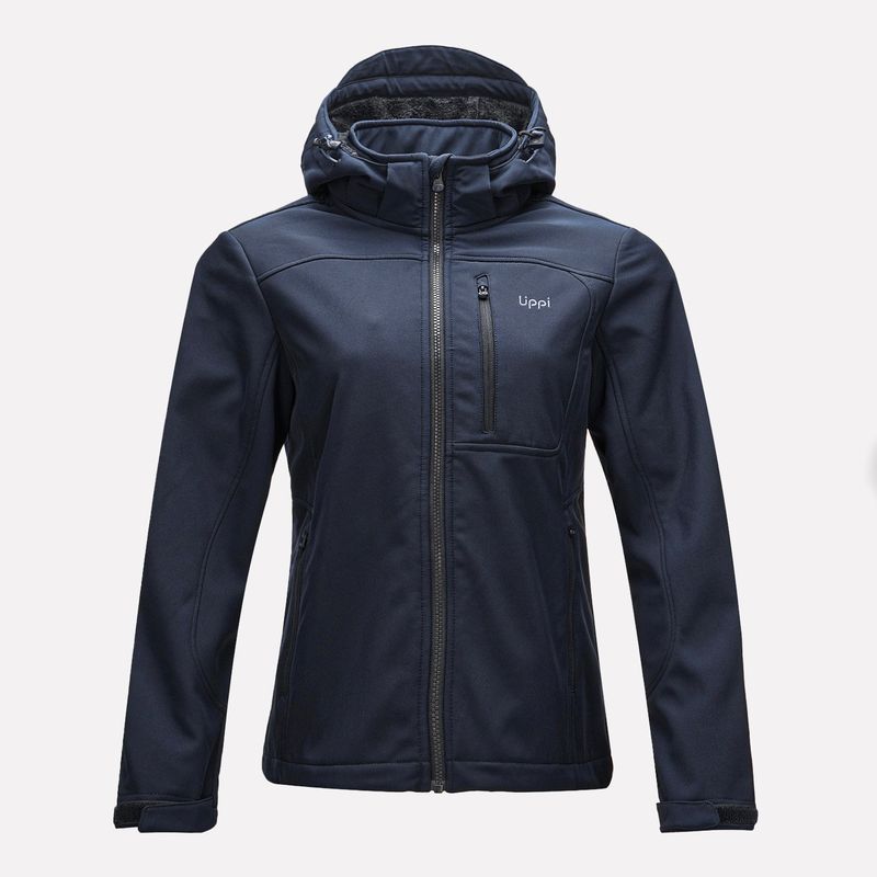 LIPPI - Chaqueta Mujer Macaya Softshell Hoody Jacket Azul Marino Lippi